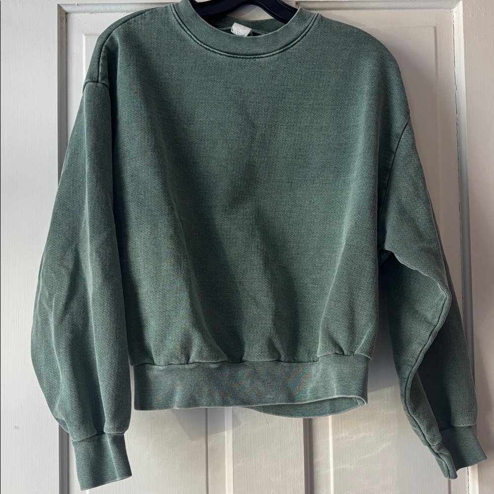 Everybody.World Trash Crewneck Sweatshirt in Green Sz S